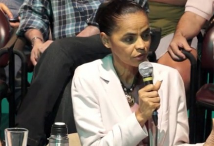 A ex-senadora Marina Silva, que preside a Rede