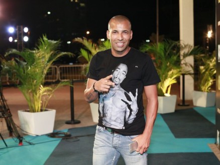 Jogador Emerson Sheik em espetculo na Zona Oeste do Rio