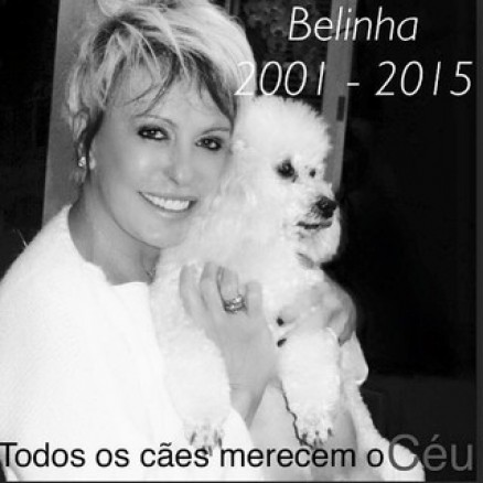Ana Maria Braga com Belinha