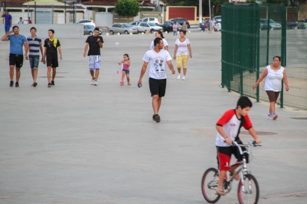 Espao tem sido atrativo dirio para a populao local, que o utiliza para prtica de esportes e lazer