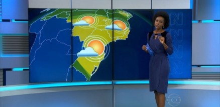 Maria Jlia Coutinho apresenta a previso do tempo no 