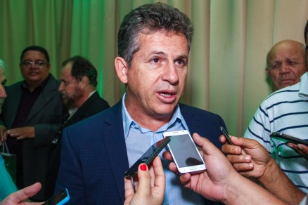 O prefeito Mauro Mendes, cujo grupo empresarial pediu recuperao judicial