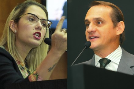 A deputada estadual Janaina Riva, que criticou o governador Pedro Taques, foi prontamente rebatida por Wilson Santos
