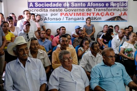 Governador Pedro Taques visitou o municpio de Santo Afonso nesta quarta-feira 