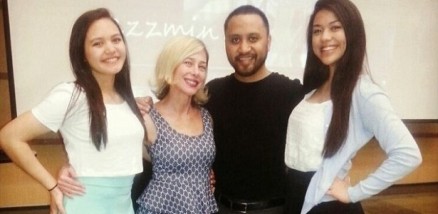 Letourneau e Fualaau, ao centro, com as filhas Audrey e Georgia, de 16 e 17 anos