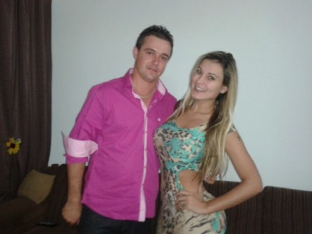 Andressa Urach com o meio-irmo Ricardo