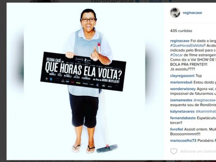 Regina Cas comemora escolha de 'Que horas ela volta?' para representar o Brasil no Oscar