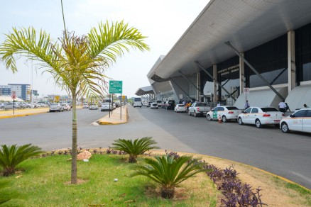 A fachada do Aeroporto Marechal Rondon, em Vrzea Grande