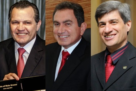 O ex-governador Silval Barbosa e os ex-secretrios Pedro Nadaf e Marcel de Cursi