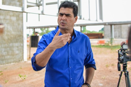 O candidato a prefeito de Cuiab, Emanuel Pinheiro, que foi ao RJ gravar programa eleitoral