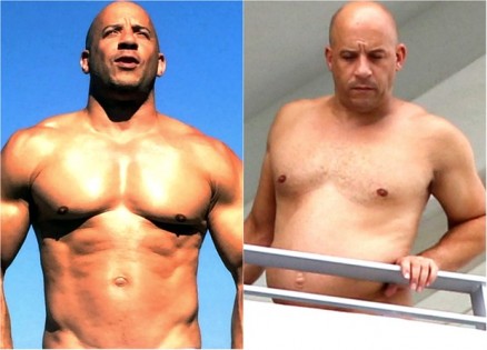 Vin Diesel no antes e depois: ator de 'Velozes e Furiosos' trocou o tanquinho pela 'barriga de chope'