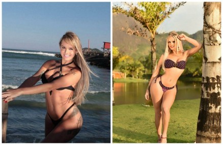 Thalita Zampirolli no antes e depois da cintura: segundo ela, malhao e ganho de massa magra
