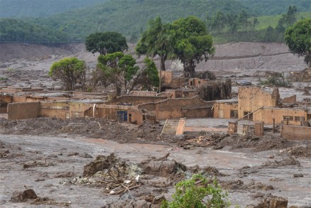 A barragem de Mariana, Minas Gerais