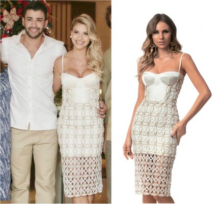 O vestido de casamento de Andressa Suita: modelo de comprimento mdi custa R$ 1.445 e est esgotado 
