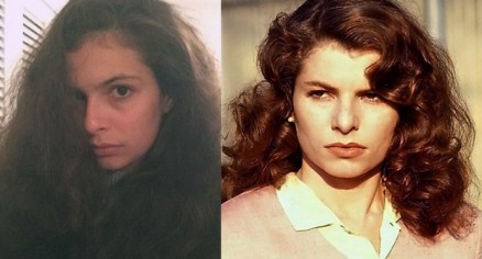 Julia Anquier, filha de Debora Bloch chama a ateno pela semelhana com a me