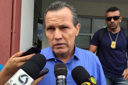 O ex-governador Silval Barbosa, que esteve na Defaz para prestar esclarecimentos 