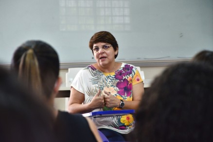 A reitora da UFMT, Myrian Serra, que est internada em um hospital de Cuiab