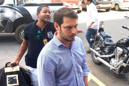 O empresrio Rodrigo Barbosa, preso pela Polcia Civil na Operao Sodoma