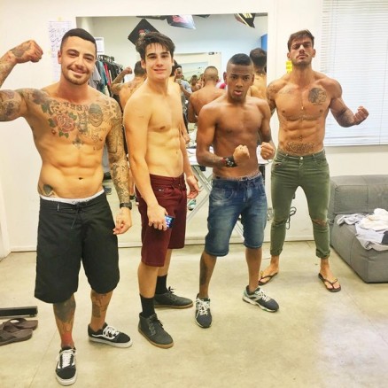Felipe Titto, Nicolas Prattes, Nego do Borel e Lucas Lucco