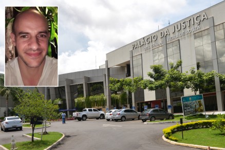 O ex-servidor da Seduc, Fbio Frigeri (detalhe), que foi solto por determinao do TJ