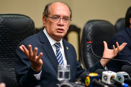 O ministro Gilmar Mendes, que  alvo de duas aes do MPE