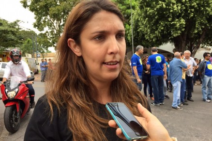 A presidente do sindicato do Detran, Daiane Renner, que criticou proposta do Governo