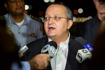 O governador Pedro Taques, citado em ao menos um udio dos bandidos