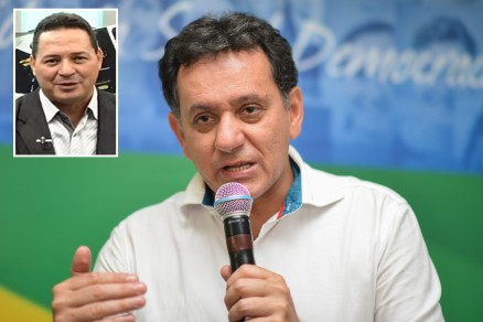 O apresentador Gilson Oliveira (no destaque), condenado por ofensas a Nilson Leito