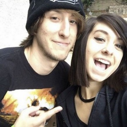 Christina Grimmie com o irmo Mark