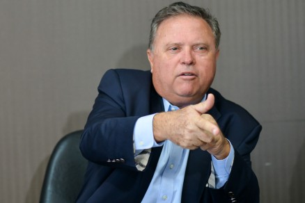 O ministro Blairo Maggi, que falou sobre as polmicas obras da Copa