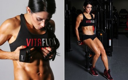 Bella Falconi era garota propaganda da VitaFlex, empresa que est a processando