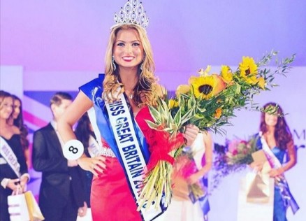 Zara Holland foi coroada Miss Gr-Bretanha em setembro de 2015