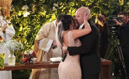 Gretchen e o empresrio portugus Carlos Marques se casaram em So Bernardo do Campo