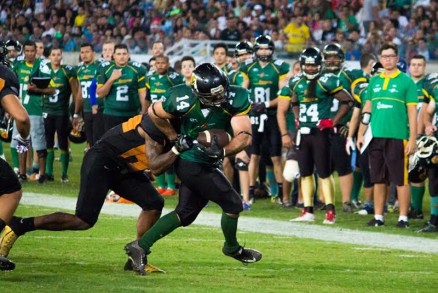 O Cuiab Arsenal venceu o Corinthians Steamrollers por 26 a 07 em partida 