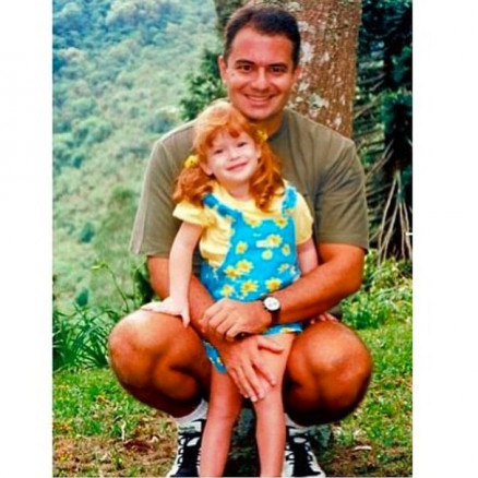 Marina Ruy Barbosa com o pai 