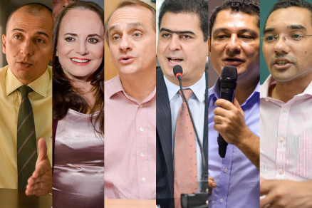Os candidatos Emanuel Pinheiro e Serys Slhessarenko receberam os maiores volumes at agora