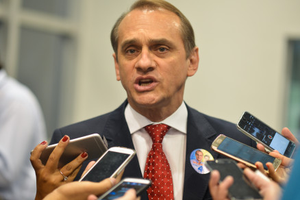 O candidato a prefeito de Cuiab�, Wilson Santos: cr�ticas ao Procurador Mauro