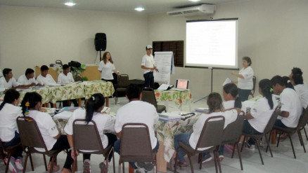 Os alunos que participaram do curso so do Distrito Sanitrio Indgena 