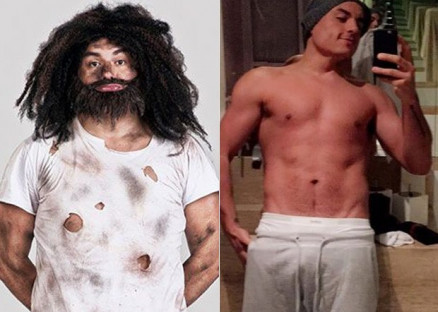 Mendigo - antes e depois