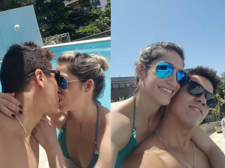 Daniele Hypolito e o namorado, Fbio: casamento ser em outubro de 2017