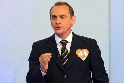 O candidato derrotado  Prefeitura de Cuiab, Wilson Santos, que agradeceu votos e pediu apurao de denncias