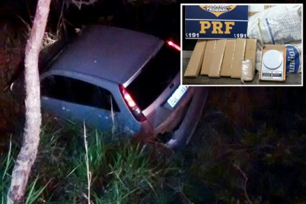 Cerca de 69 kg da droga foram encontradas nos sacos