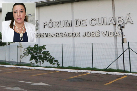 A juza Ana Paula da Veiga Carlota Miranda (no detalhe) que condenou o caminhoneiro
