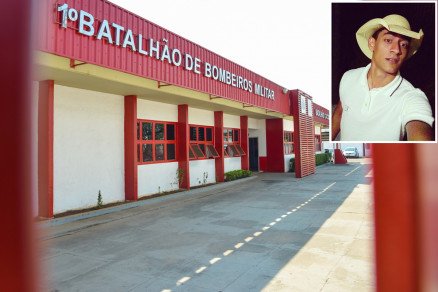 Corpo de Rodrigo (detalhe) segue sendo velado no 1 Batalho at s 16h30