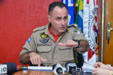 O comandante-geral do Corpo de Bombeiros, coronel Jlio Czar Rodrigues