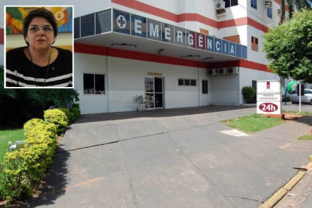 A reitora da UFMT, Myrian Serra (no detalhe), ficar em coma induzido na UTI do Hospital Santa Rosa