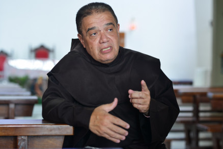 O frei Moacyr Malaquias Junior est h seis anos  frente da Parquia Nossa Senhora de Guadalupe