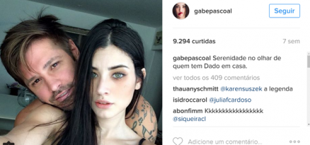 Gabe Pascola brinca em legenda com Dado Dolabella: 'Serenidade no olhar de quem tem Dado em casa'