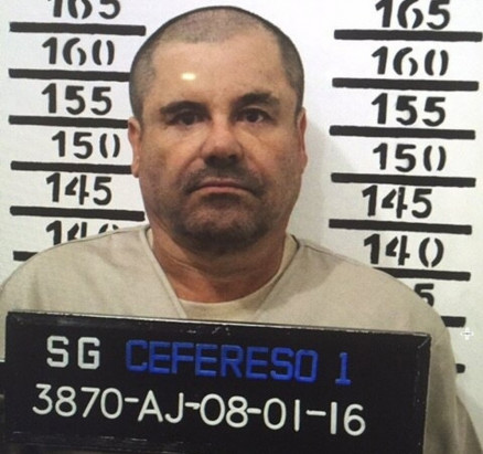 Imagem de 8 de janeiro mostra El Chapo com seu nmero 3870 na priso de segurana mxima de Altiplano 