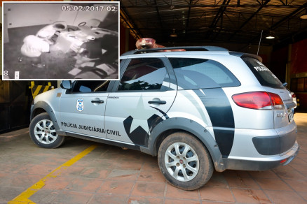 Imagens do circuito interno mostram a ao dos bandidos